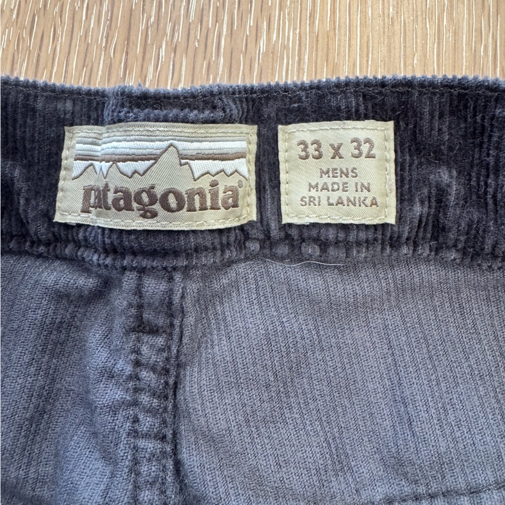 Patagonia Dark Gray Corduroy Trousers